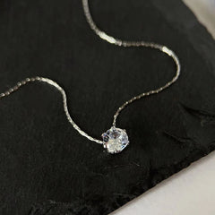 Single Diamond Necklace 18K