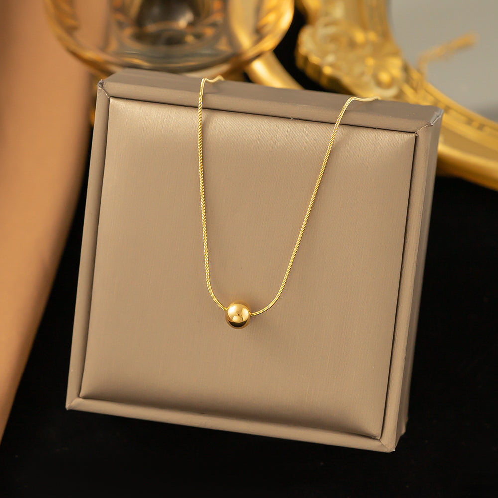 Single Bead Pendant Necklace