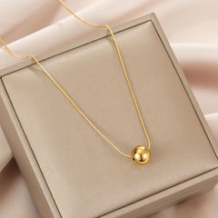 Single Bead Pendant Necklace