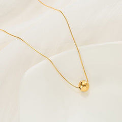 Single Bead Pendant Necklace